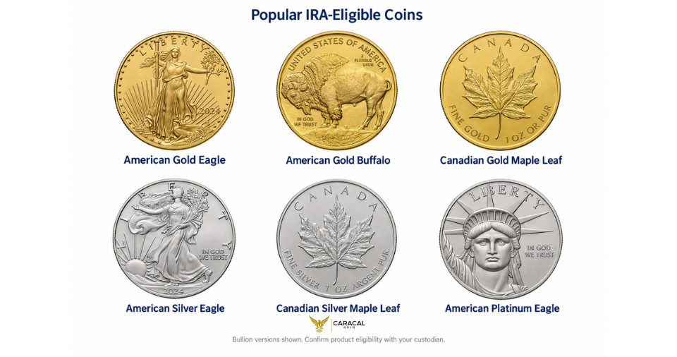 IRA Eligible Coins Caracal Gold